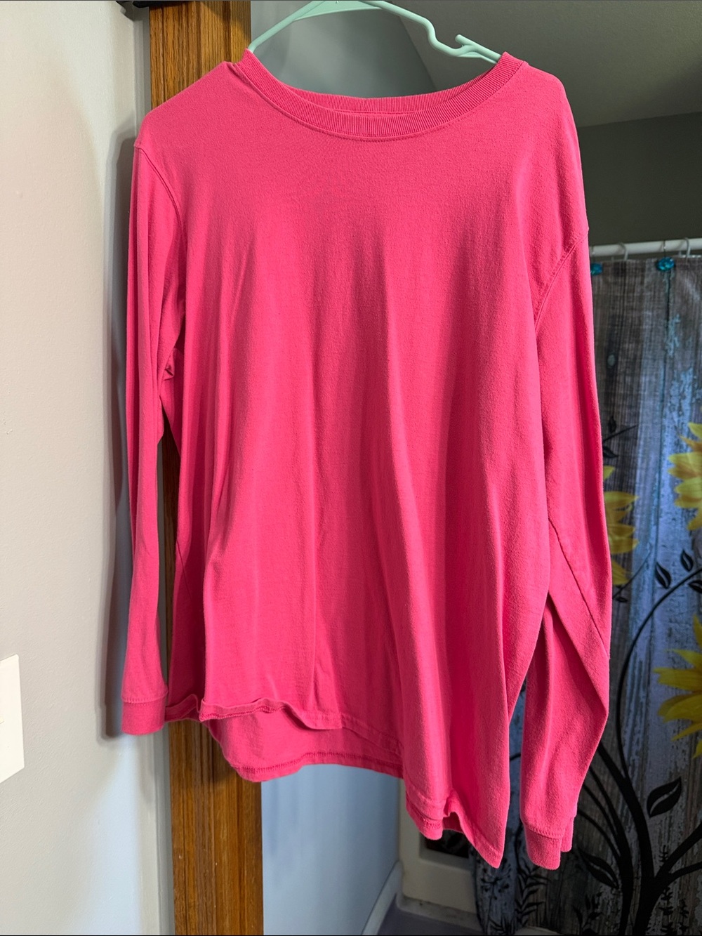 Carhartt Hot Pink Long Sleeve Logo Tee